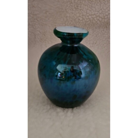 Teal Mixed Color Vase - Picture 3 of 5